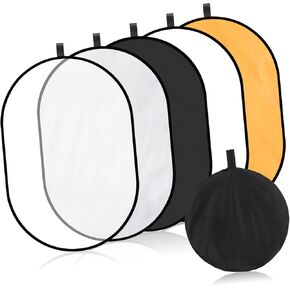 1 Set Photography Reflector Portable Light Diffuser Collapsible Prop for Versatile Indoor Outdoor Use Durable for Easy Transport