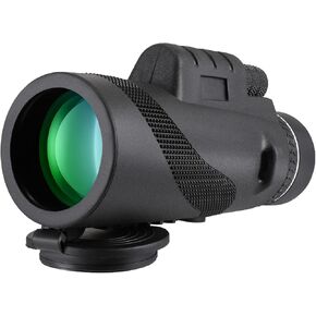 80X100 Low Light Level Night Vision HD monocular, High Power Monocular, Waterproof, Suitable for Wildlife Bird Watching Camping Hiking with Tripod
