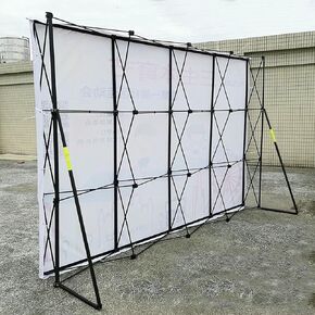 Pop Doeditor Shopition Stand for Exhibition with Fixing Strips + Brea Support Bars ، و Support Acced Acced for Expitions ، و Weddings ، and Pointences ، and Pirfies and Events (3.05 × 6.0