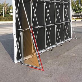 Portable Aluminum Stand with Emerging Structure, Background Curtains for Commercial Exhibitions Or Wedding Events, Tensioned Fabric Support for Photography (2.3x4.55m (7.5x14.9FT))