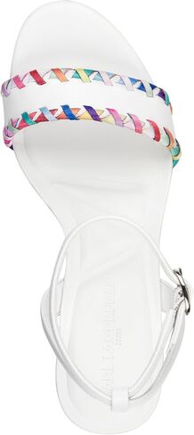 KARL LAGERFELD womens Charla Slingback Espadrille Sandal With Logo in Saudi Arabia