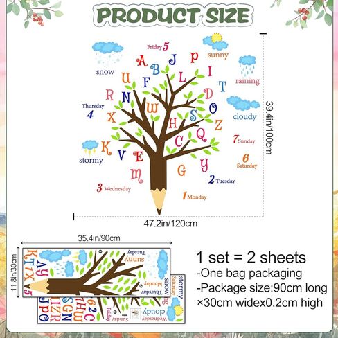 حيوانات غابة كبيرة شجرة الجدار شارات أرقام ملونة ملصقات جدار ملصقات أخضر أوراق شجرة بنية فروع جدار ديكور قابلة للإزالة حديقة النباتات العشب الزهور الأصفر in Kuwait