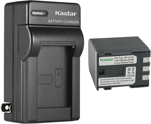 Kastar AC Wall Battery Charger Replacement for Canon FVM100, FVM200, iVIS HG10, iVIS HV20, iVIS HV30, Optura 30, Optura 40, Optura 50, Optura 60, Optura 400, Optura 500, VIXIA HF R10 in Saudi Arabia