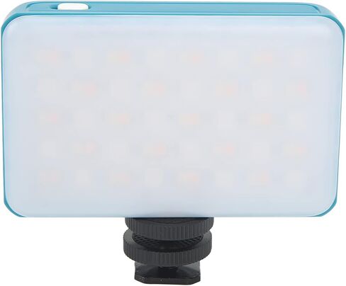 GOWENIC RGB Video Light, Portable LED Camera Light 360° Full Color Photography Lighting with 1/4 Screw Hole and Hot Shoe Adapter for Vlogging, Phone Bluetooth APP Control (Grey) in Saudi Arabia