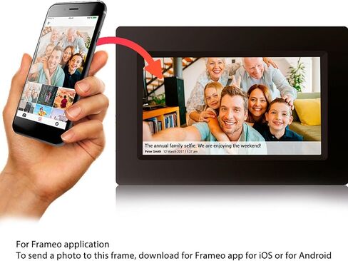 VBESTLIFE Digital Photo Frame, 10.1inch Touchscreen WiFi Digital Picture Frame, Auto Rotate, Share Photos Videos Instantly via Frameo App from Anywhere (US Plug 100‑240V) in Saudi Arabia