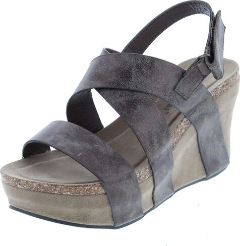Pierre Dumas Women's Hester-5 Vegan Leather Strappy Wedge Sandals in Saudi Arabia