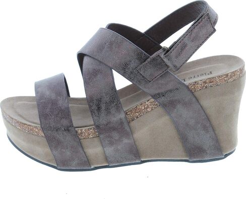 Pierre Dumas Women's Hester-5 Vegan Leather Strappy Wedge Sandals in Saudi Arabia
