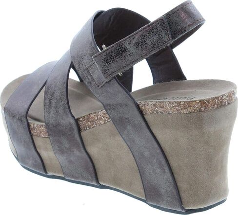 Pierre Dumas Women's Hester-5 Vegan Leather Strappy Wedge Sandals in Saudi Arabia