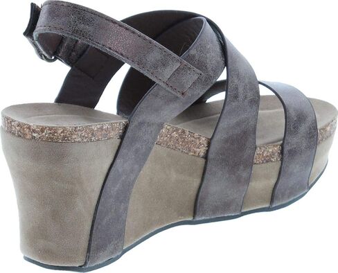 Pierre Dumas Women's Hester-5 Vegan Leather Strappy Wedge Sandals in Saudi Arabia