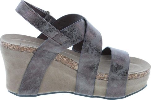 Pierre Dumas Women's Hester-5 Vegan Leather Strappy Wedge Sandals in Saudi Arabia
