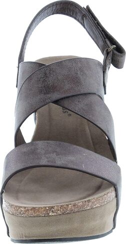 Pierre Dumas Women's Hester-5 Vegan Leather Strappy Wedge Sandals in Saudi Arabia
