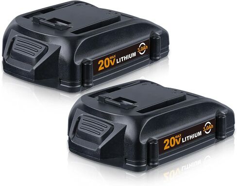 2 حزمة 20V 3.0AH WA3520 استبدال البطارية لـ WORX 20V بطارية متوافقة مع WORX WG155 WA3520 WA3512 WA3578 WA3575 WG151S WG151 WA3525 in Kuwait