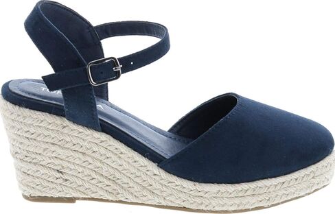 Top Moda Wishing-5 Women's Ling Found Buckle Strap Espedrilles Sandals in Kuwait