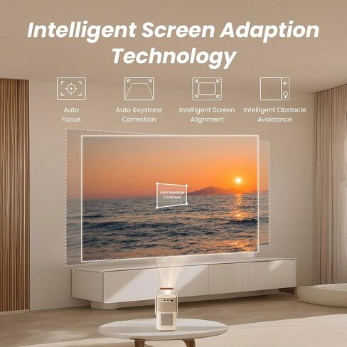[Sound by JBL & Built-in Google TV] Yaber T2 Plus GTV Outdoor Projector - Smart Projector with WiFi 6 and Bluetooth, Native 1080P Movie Portable Projector for Indoor and Outdoor (Built-in Battery) in Saudi Arabia