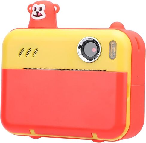 Instant Film Camera, Printable Camera with Print Paper, 8MP 1080P HD Selfie Digital Camera with Front and Rear Dual Lens, MP3 Player Function for Girls Boys (Yellow) in Saudi Arabia