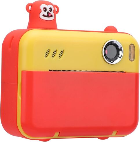 Instant Film Camera, Printable Camera with Print Paper, 8MP 1080P HD Selfie Digital Camera with Front and Rear Dual Lens, MP3 Player Function for Girls Boys (Yellow) in Saudi Arabia