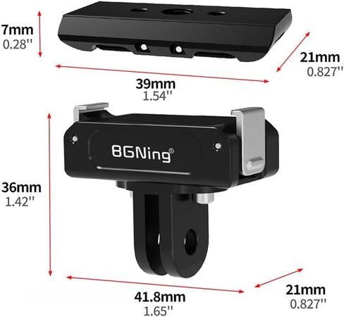 BGNing Quick Release Plate Magnetic Quick Release Arca Sliders Compatible with Action5 Magnetic Accessory,for Tripod Camera Accessories with 1/4 Screw 1/4 ARRI (Type 2) in Saudi Arabia