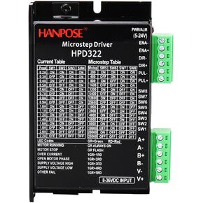 HPD322 Controller Driver 8-36VDC servo Driver Suitable for NEMA17 23 Hybrid servo Motor Suitable for 3D Printer Monitoring Equipment