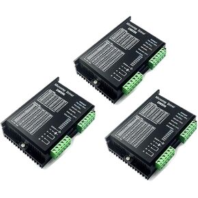 3pcs DM556 Digital Stepper Motor Driver 2 Phase 5.6A for 57 86 Stepper Motor 23 34 Stepper Motor Controller