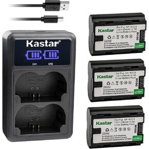 KASTAR NP-W235 LED2 USB Battery Charger متوافق مع FUJIFILM NP-W235 NPW235 ، FUJI NP-W235 LITHARGELIBLE LITHIUM ION ، FUJIFILM BC-W235 BCW235