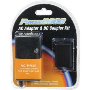 AC Adapter & DC Coupler Kit for Sony NEX Series Cameras