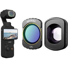 Magnetic CPL Filter Compatible with DJI Osmo Pocket 3 Creator Combo &Wide Angle Lens Filter