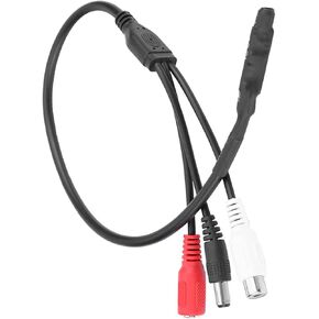 Tiny Microphone, Tiny Mic High Sensitive Microphone Mini Audio Pickup Microphone Mic Mini Mics for Security Camera DVR Sound