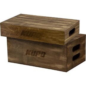Kupo BROWN STAINED APPLE BOX SET - HALF AND FULL SIZE (KG037912)