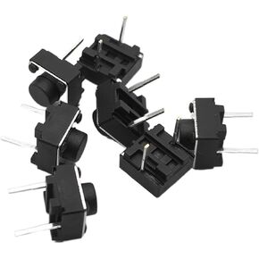 Tactile Tact Push Button Switch Middle 2pin 6 * 6 * 4.3/4.5/4.7/5/5.5/6/6.5/7/7.5/8/8.5/9/9.5/10/10.5/11/11.5/12/13 (Color : 9h)(6.5h)