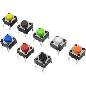80pcs 6 * 6 * 5mm Light Touch Switch DIP4 ON/Off Touch Button Touch Switch Keys Button 6x6x5 Induction Cooker (Color : Yellow, Size : 80pieces)(40pieces)