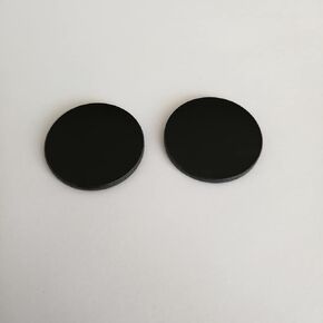 2PCS HWB830 242.0mm RG830 830nm Long IR Infrared Pass Filter Black Glass Visible Light Cut