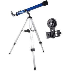 Telescope Beginners Kids 60mm Aperture 800mm Astronomical Compact Refractor Telescope BAK4 Prism FMC Lens Telescope for Astronomy with Smartp