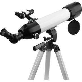 Telescopes 600/80mm Refractor Telescope for Beginners Astronomy Outdoor Monocular Scope with 2 eyepieces+3X Barlow Lens+Tripod+Backpack Nice Family
