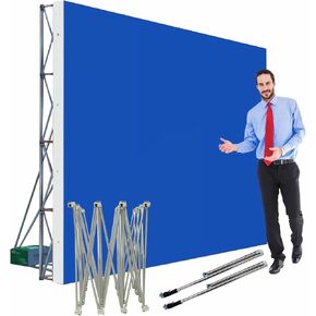 POP UP Know Aluminum Folding Expositor for Commercial FAIRS, Portable Folding TENSED Following, Support for CONFERENCES Posters with Support Rod (3.05X6.05M (10FTX (10FTX