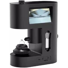 Diamond Inscription Viewer, Diamond Girdle Viewer, 30-200X Diamond Waist Code Microscope, with LED Light & Dual Screen Display, Accurate Identification, for Diamond Waist Code Magnifyingde