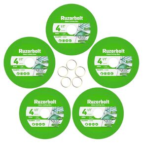 قرص قطع زجاجي 5 PCS لمدة 4-1/2 "طاحونة الزاوية ، قرص شفرة القطع الماسي للسيراميك 7/8" للزجاج ، اليشم ، الكريستال ، السيراميك ، الرخام ، زجاجات النبيذ ، البلاط