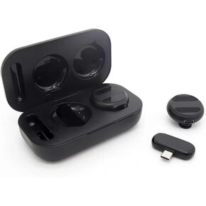 Professional Lapel Microphone Clip-on Mics Noise Reduction Plug and Play Lightweight Dual Microphone Type-C Rechargeable for Mobile Phone Live Broadcast Outdoor Recording Portable Microphone