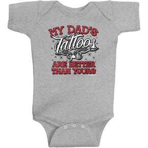Threadrock Baby Boys' My Dad's Tattoos are Better Than Yours Infant Bodysuit