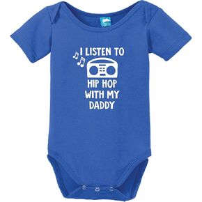 Sod Uniforms I Listen to Hip Hop with My Daddy Baby Romper
