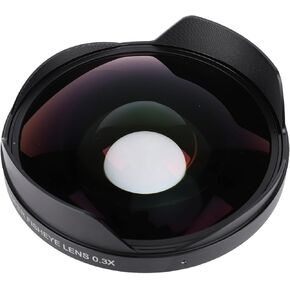 Asixxsix 0.3X Fisheye Lens, Aluminum Alloy Construction, Prime Design, Universal 72MM Thread Mount, Manual Focus, Wide Angle, Long Depth of Field, Canon Compatible