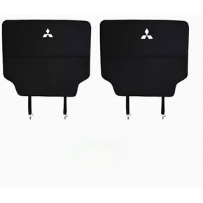 2 Pcs Car Seat Kick Mats Back Seat Protector for Sedans Space Gear Grandis Savrin, Car Leather Kick Mats, Car Seat Back Protection Pad Anti-Kick Scratch Resistant,Black