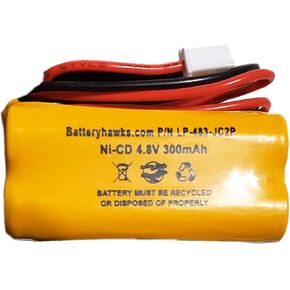 Ni-Cad Battery 4.8v 300mAh AAA 48H465 6CGL4 6CGL3 Exit Sign C14 ELSC-17923 2472948