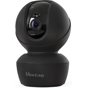 VIMTAG Indoor Security Camera 5G/2.4G, 2.5K Pet Camera with Speaker Pan-Tilt, Baby Monitor Cameras for Home Security Dog Cat, 2-Way Audio, 360 Motion Tracking, IR Night Vision, w/Alexa Black