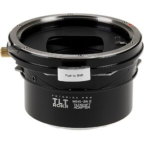 Fotodiox Pro TLT ROKR - Tilt/Shift Lens Mount Adapter for Mamiya 645 (M645) Mount Lenses to Sony Alpha E-Mount Mirrorless Camera Body