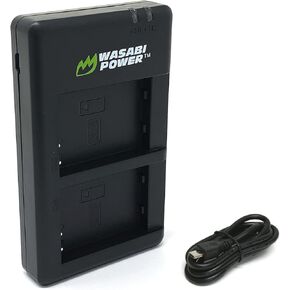 Wasabi Power Micro USB Dual Charger for Nikon EN-EL23 and B700, P600, P610, P900, P900s, S810c