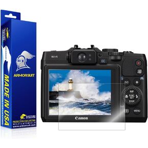 ArmorSuit Canon PowerShot G16 Camera Screen Protector Full Coverage MilitaryShield Screen Protector for Canon PowerShot G16 - HD Clear Anti-Bubble Film