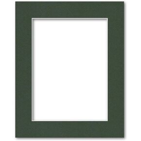 8x10 Matting for 6x8 Photograph or Artwork 4-Ply Bevel Cut Acid Free Matboard for picture framing (Black)