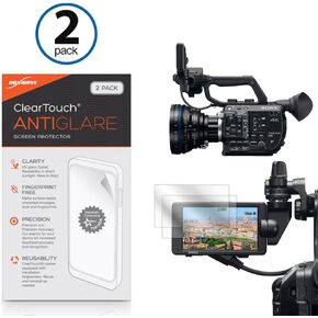 BoxWave Screen Protector Compatible with Sony PXW-FS5 - ClearTouch Anti-Glare (2-Pack), Anti-Fingerprint Matte Film Skin for Sony PXW-FS5, Sony PXW-FS5, FDR-AX700 | Alpha a6500