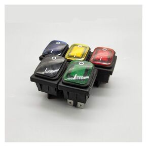 Rocker Switch KCD4 20A/250V 4 Pin DPST IP67 Sealed Waterproof Rocker Switch with LED 12V 24V 110V 220V 30x22