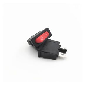 Rocker Switch 5pcs KCD1-110 10x22mm أسود رفي